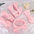WHAVEL Hairband, 6 Count Pink Spa Headband for Washing Face, Soft Microfiber Bow Headbands for Women