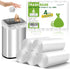 4 Gallon Small Bathroom Trash Bags, Clear Unscented 180 Counts, Strong Plastic Mini Garbage Bags for Office, Tiny Waste