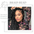 NAISKA 24PCS Hair Jewelry for Braids, Crystal Rhinestone Loc Dreadlock Accessories, Metal Alloy Braid Clips