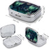 NWTRJ 2 Forest Wolf Pill Box Compartment Pill Case Portable Pocket Pill Organizer Medicine Vitamin Organizer for Men