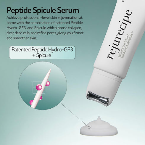 PESTLO Rejurecipe Spicule Roller Serum 50ml - Exfoliating & Hydrating Serum with Spicule Technology for Face