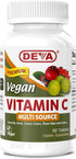 DEVA Vegan Vitamins, 90 Tablets - Vegan Food Based Premium Vitamin C, Multisource, Non-GMO