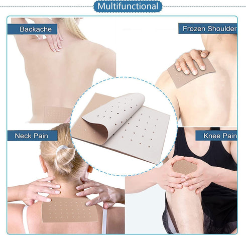 MQ Pain Patches - 60 Count Herbal Heat Patches for Back & Knee Pain Relief