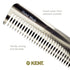 Kent 6T G Fine and Wide Tooth Hair Comb - Handmade Styling Comb for Hair Care, Barber & Beard Comb for Men, Women & Kids