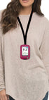 Plaid Fitted Leather Case with Screen Protector & Lanyard for Freestyle Libre 3, Freestyle Libre 2 (Hot Pink)