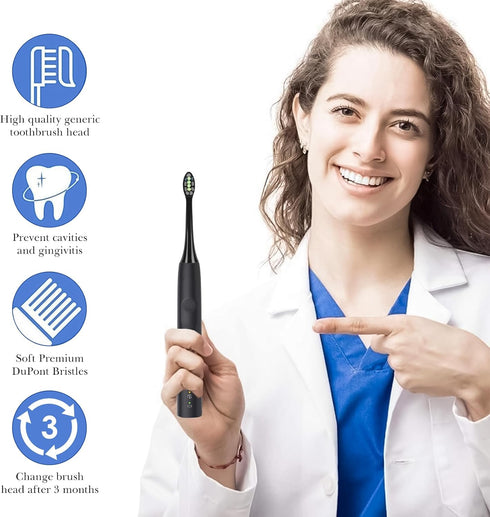 Linkidea Replacement Electric Toothbrush Head, 8 Pack, Soft Brush Heads Compatible with Philips Sonicare
