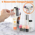 Clear Makeup Tray Holder Organizer, Small Cosmetic Display Case for Vanity Bathroom Countertop - Clear