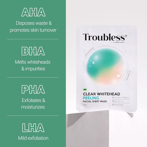 Clear Whitehead Remover Peel Off Face Mask 5pcs - Hydrating Beauty Sheets for Skin Care