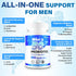 QIVERNAMY 50+ 850 1800mg 50, 90 Probiotics for Men, Advanced Mens Probiotic, Comprehensive Gut & Energy Support