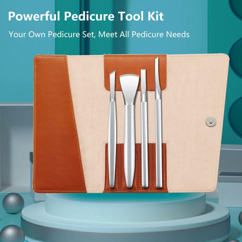 Ingrown Toenail Removal Kit, Pedicure Tools Kit Professional Knife Set Stainless Steel Ingrown Toenail Tool Foot Care Tools Nail Cuticle Remover (4 Pcs Set)