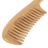 Onedor Handmade 100% Natural Green Sandalwood Hair Combs - Anti-Static Wooden Wide Tooth Detangler Comb