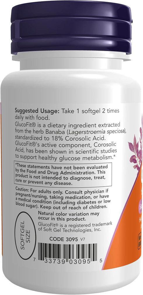 GlucoFit by Now Foods, 60 Sgels (Pack of 3)