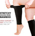 BAMS Plus Size Calf Compression Sleeve for Women & Men, Viscose from Bamboo Extra Wide Leg Support for Shin Splints,