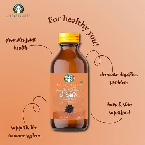 Cold Pressed Black Seed Oil, Omega 3 6 9 for Antioxidant & Immune Support, 3.38 fl oz