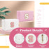 Personalized Makeup Bag with Initial A-Z, Small PU Leather Travel Cosmetic Pouch, White Toiletry Bag for Teen Girls