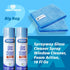 World Group Packing Solutions Glass Cleaner Foam, 19oz - 2 Pack, Fresh Scent with 2 Microfiber Rags