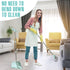 XXXFLOWER Broom and Dustpan Set for Home, 55” Long Handle Broom with Dustpan Cleaning Teeth Combo