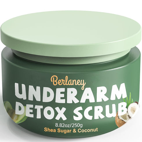 Shea Butter and Coconut Body Scrub, Exfoliating Natural Ingredients for Smooth Skin, Paraben-Free, 8.82oz
