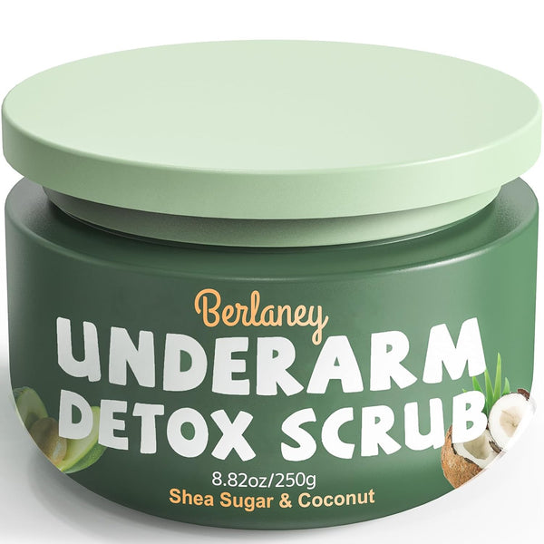 Shea Butter and Coconut Body Scrub, Exfoliating Natural Ingredients for Smooth Skin, Paraben-Free, 8.82oz