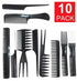 Magic 10 Piece Professional Styling Comb Set in Black