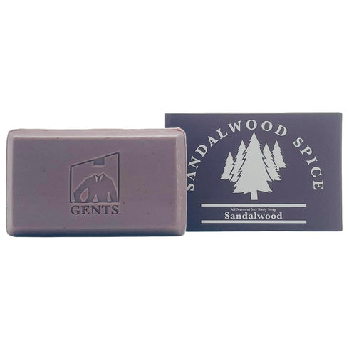 Gents Variety Men's Body Soaps - Moisturizing Bar Soap for Bath and Shower, All Skin Types, Sandalwood Spice