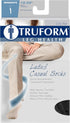 Truform Compression Socks, 15-20 mmHg, Ladies Gym Socks, Knee High, Black, Large
