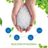 1 Gallon 110 Counts Strong Trash Bags - Clear Garbage Bags for Home Office Kitchen