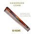 Kent 4T 6 Inch Double Tooth Hair Dressing Comb for Men, Women, and Kids