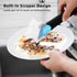 SUBEKYU Dish Brushes with Soap Dispenser, Kitchen Scrubber Brushes with Handle for Dishes/Pans/Pots, Black, 2Pack