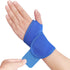 YUNYILAN Wrist Brace Compression Straps for Carpal Tunnel, Adjustable Hand Support, 2 Pack, Blue for Arthritis Relief