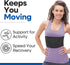 Rib Brace Chest Binder - Chest Compression Support for Rib Muscle Injuries, XXL - Black - 52 Inch