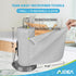 AIDEA Grey Microfiber Cleaning Cloth Roll | 75PK | Reusable Paper Towels, Washable Shop Rags