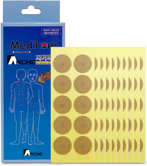 100pcs ACU-Magnetic Healing Patches, Pain Relief Like Acupuncture, Pre-attached to Plasters for Shoulder, Neck, Back
