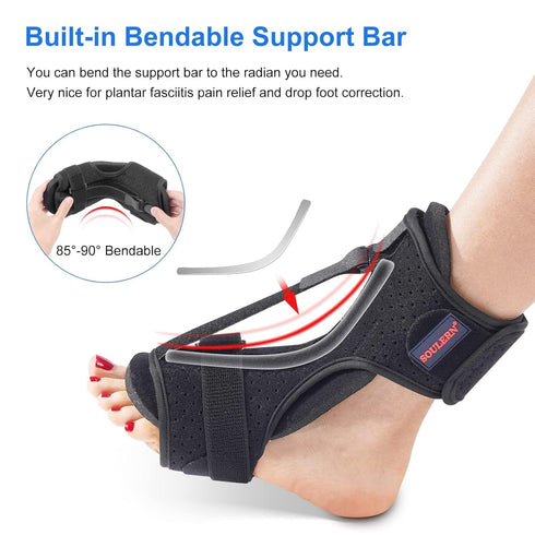 Adjustable Plantar Fasciitis Night Splint, Orthotic Brace for Effective Relief from Foot Pain