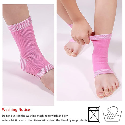 TXBONA 1 Pair Kids Compression Sleeves Foot Arch Support,Kids Children Ankle Brace,Plantar Fasciitis Sock for sprained