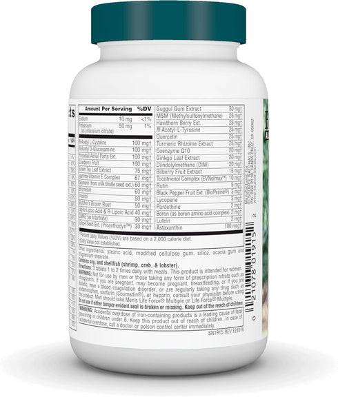 Source Naturals Women's Life Force Multiple, Daily Multivitamin & Immune Health, 45 Tablets