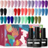 JODSONE Gel Nail Set, 20 Colors High Shine Gel Polish with Base Top Matte Coat, Gorgeous Gifts Show Charm