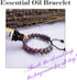 Bivei Aromatherapy Essential Oil Diffuser Bracelet, Lava Stone Bead Gemstone Anxiety Diffuser Bangle