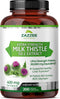 Zazzee Organic Milk Thistle 50:1 Extract, 20,000 mg Strength, 200 Vegan Capsules, 80% Silymarin Flavonoids, Non-GMO