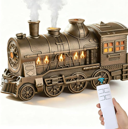 Thonlai Essential Oil Diffuser 300ML Train Cool Mist Humidifier Quiet Aromatherapy Diffuser with