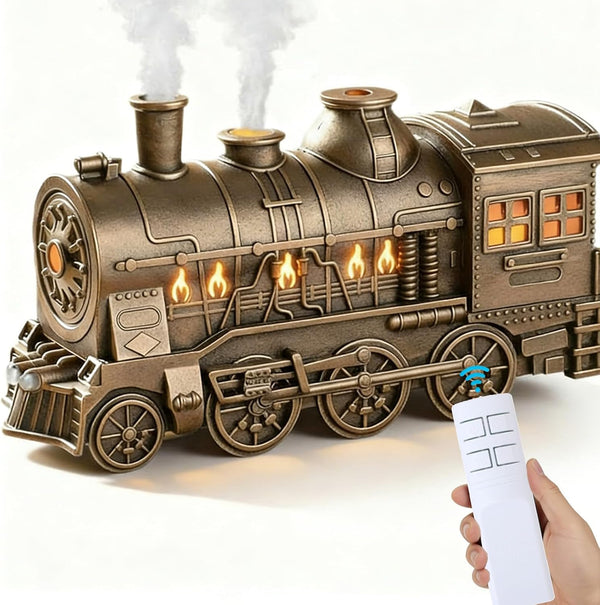 Thonlai Essential Oil Diffuser 300ML Train Cool Mist Humidifier Quiet Aromatherapy Diffuser with
