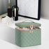 OCHEAL Large Double Layer Makeup Bag, Vertical Storage Cosmetic Case for Women/Girls with Multiple Compartments-Green