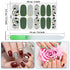 Maitys 224 Pieces Nail Art Polish Stickers, 16 Sheets Full Nail Wraps with File Manicure Kit, Fresh Floral Series