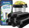 Hommaly 1.5 Gallon 200 pcs Small Black Trash Bags(Fit1.3-1.6 Gal), Strong 1.3