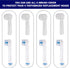 ibrush 4 Pack 500, 1000, 1500 Protective Cover Cap Compatible with Oral B Replacement Heads, Fits for Cross Action