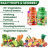 Fruits and Veggies Supplement - 90 Fruit and 90 Vegetable Capsules, 100% Whole Natural Superfood, Supports Energy
