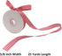 Red and White Gingham Ribbon, 5/8" x 25Yd Roll, Picnic Craft Red Buffalo Ribbon for Hair Accessories and Gift Wrapping