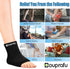 Ankle Ice Pack Wrap for Swelling Compression Freeze Sleeve for Injuries, Plantar Fasciitis, Achilles Relief