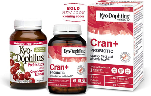 Kyo-Dophilus Cran+ Probiotic - Urinary Tract and Bladder Health*, 60 Capsules