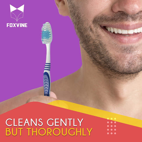 Bulk Toothbrushes 25 Pack, Individually Wrapped Travel Toothbrush Set for Adults & Kids, Medium-Soft Brush Head